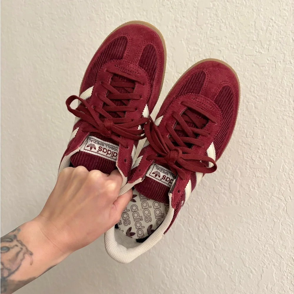 Adidas Burgundy Spezial Sneakers - Picture 3 of 9